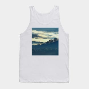 Mountains Covered In Fog Tank Top